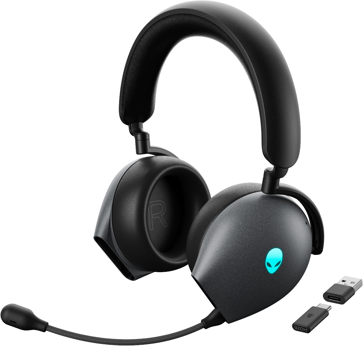 Alienware Tri-Mode Wireless Gaming Headset AW920H - Dark Side of the Moon