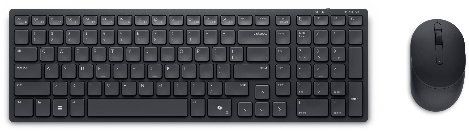 Dell Pro Compact Silent Keyboard and Mouse - KM555 -International English
