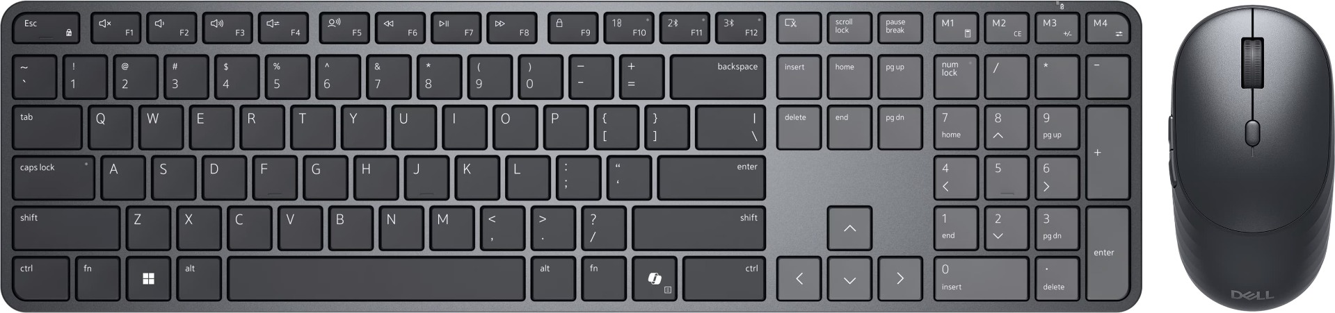 Dell Pro 7 Slim Keyboard and Mouse - KM726 - US International